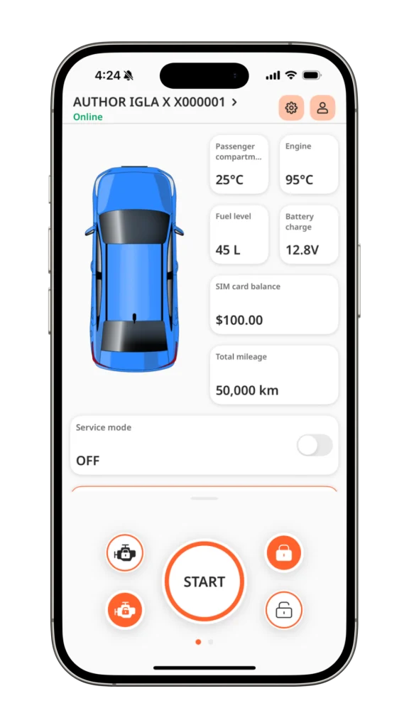 informacion del vehiculo app igla author connect