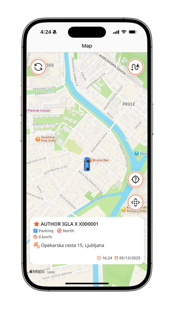 geolocalizacion en tiempo real app igla author connect